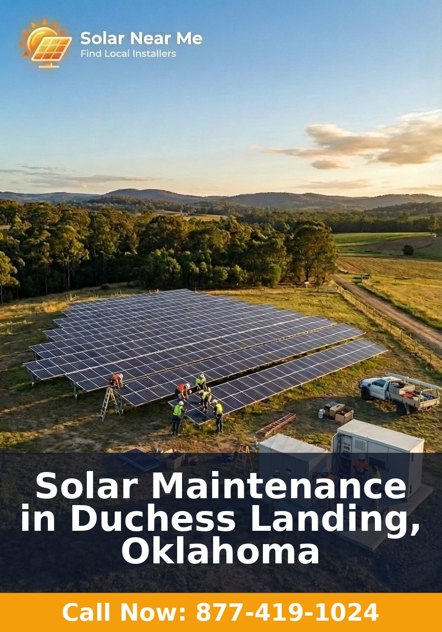 Solar Maintenance in Duchess Landing, Oklahoma