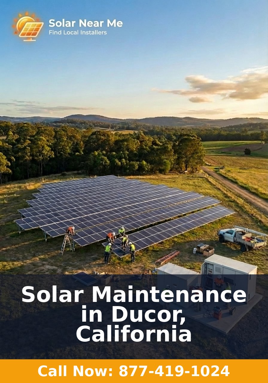 Solar Maintenance in Ducor, California