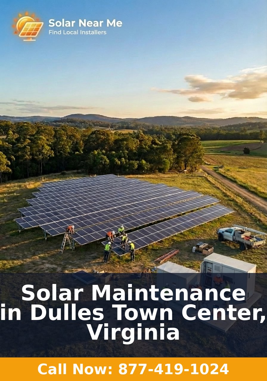 Solar Maintenance in Dulles Town Center, Virginia