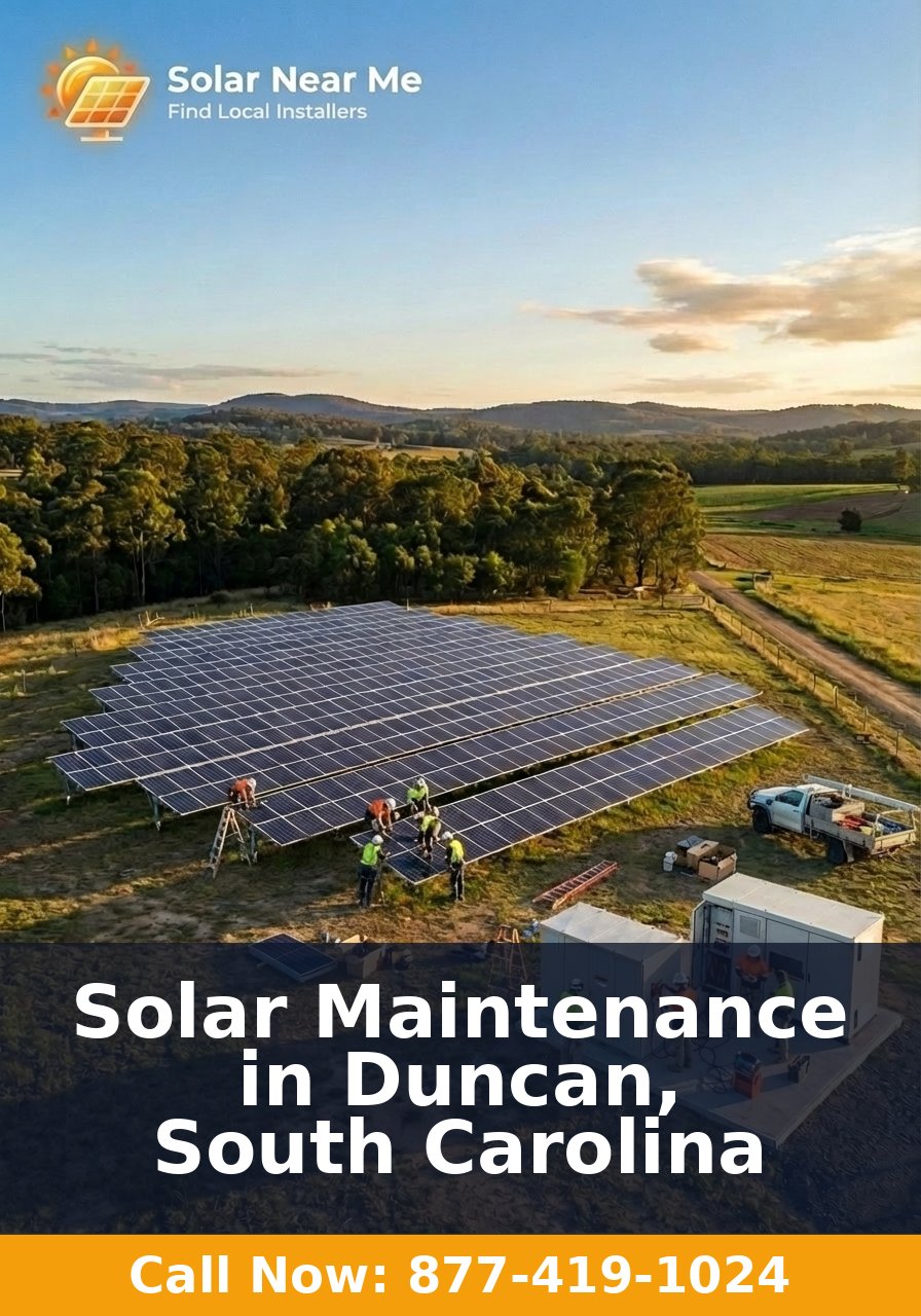 Solar Maintenance in Duncan, South Carolina