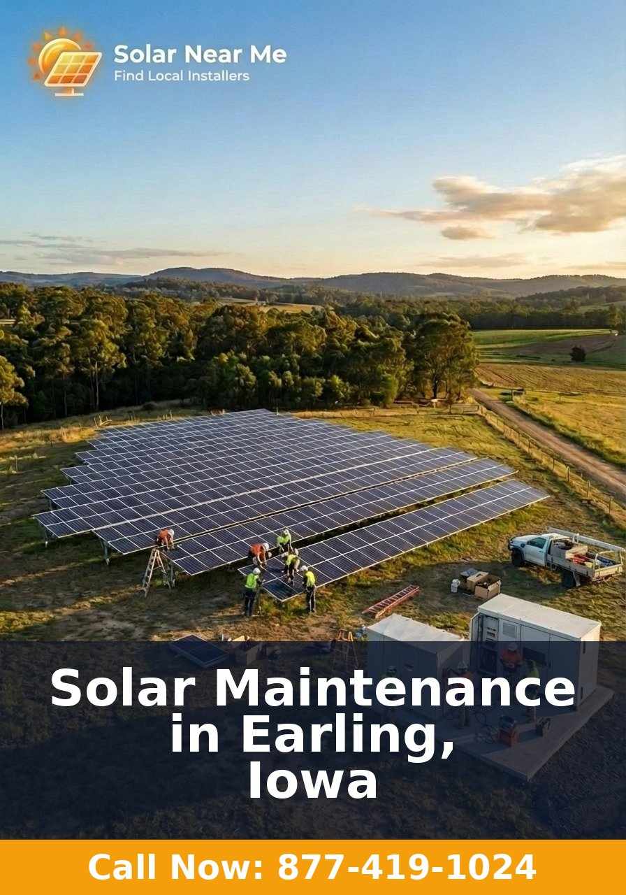 Solar Maintenance in Earling, Iowa