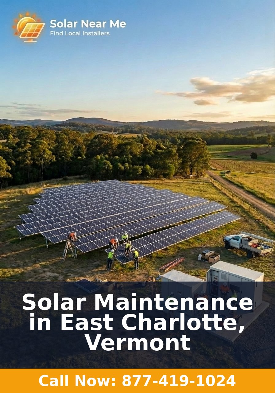 Solar Maintenance in East Charlotte, Vermont