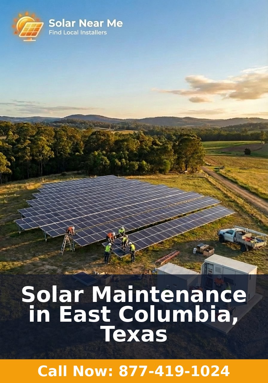 Solar Maintenance in East Columbia, Texas