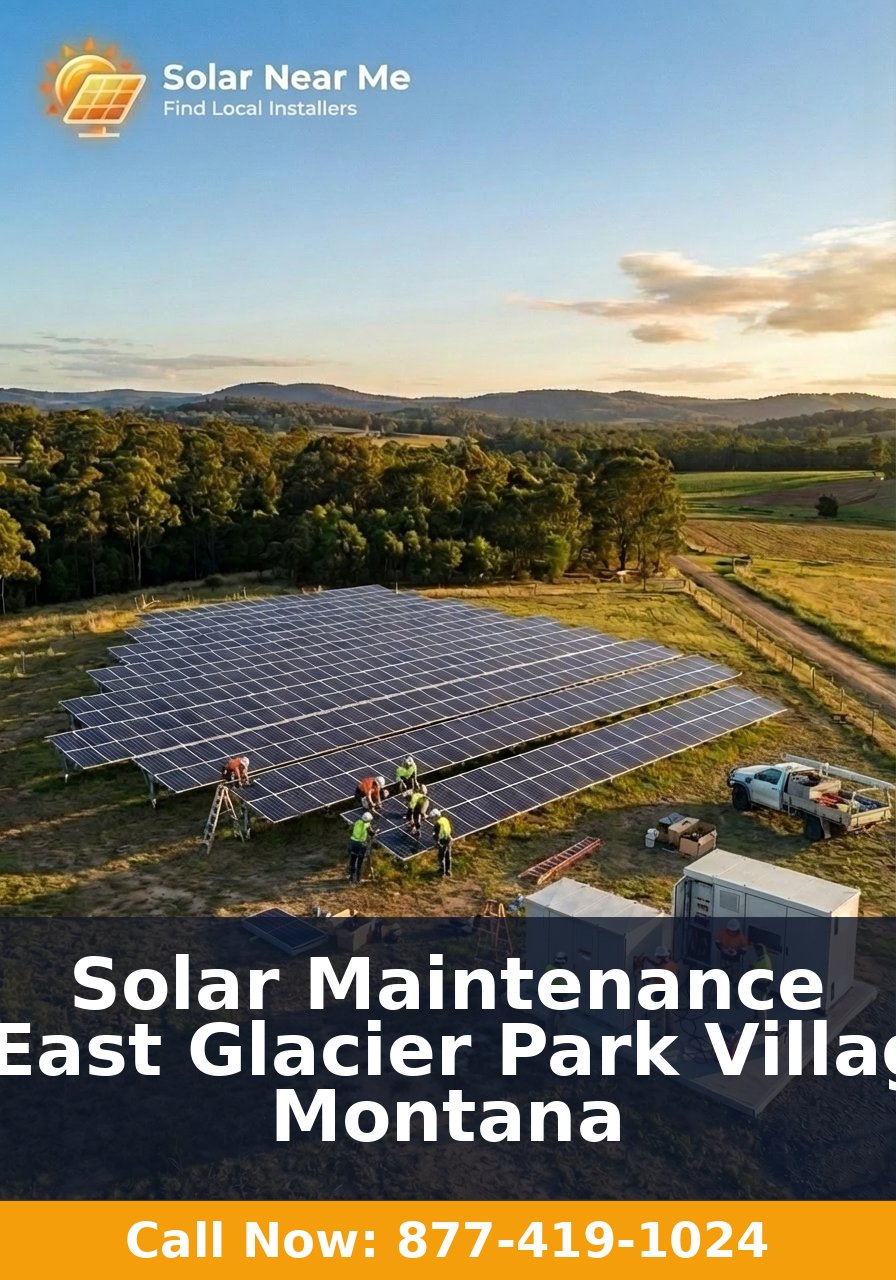 Solar Maintenance in East Glacier Park Village, Montana