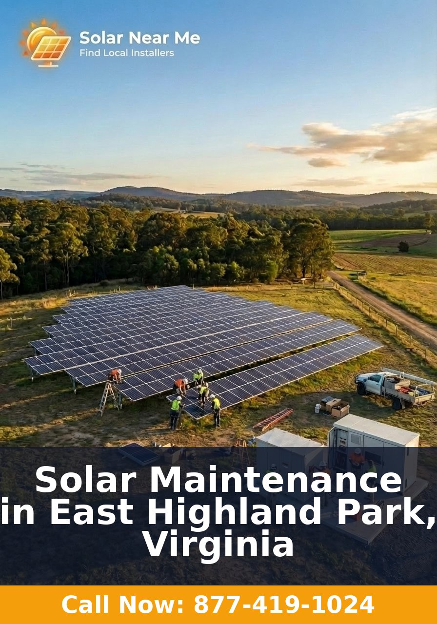 Solar Maintenance in East Highland Park, Virginia