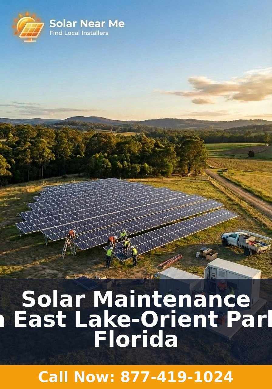 Solar Maintenance in East Lake-Orient Park, Florida