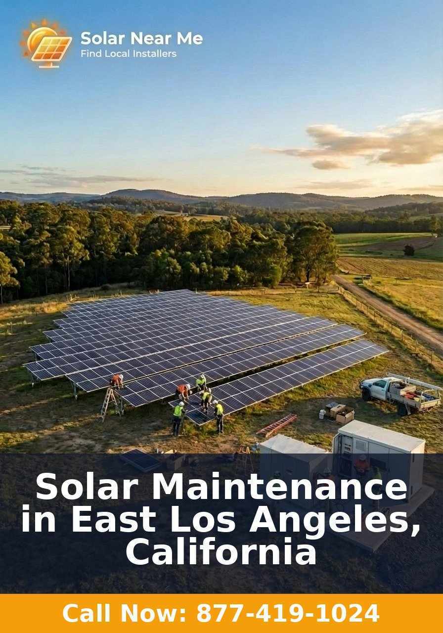 Solar Maintenance in East Los Angeles, California