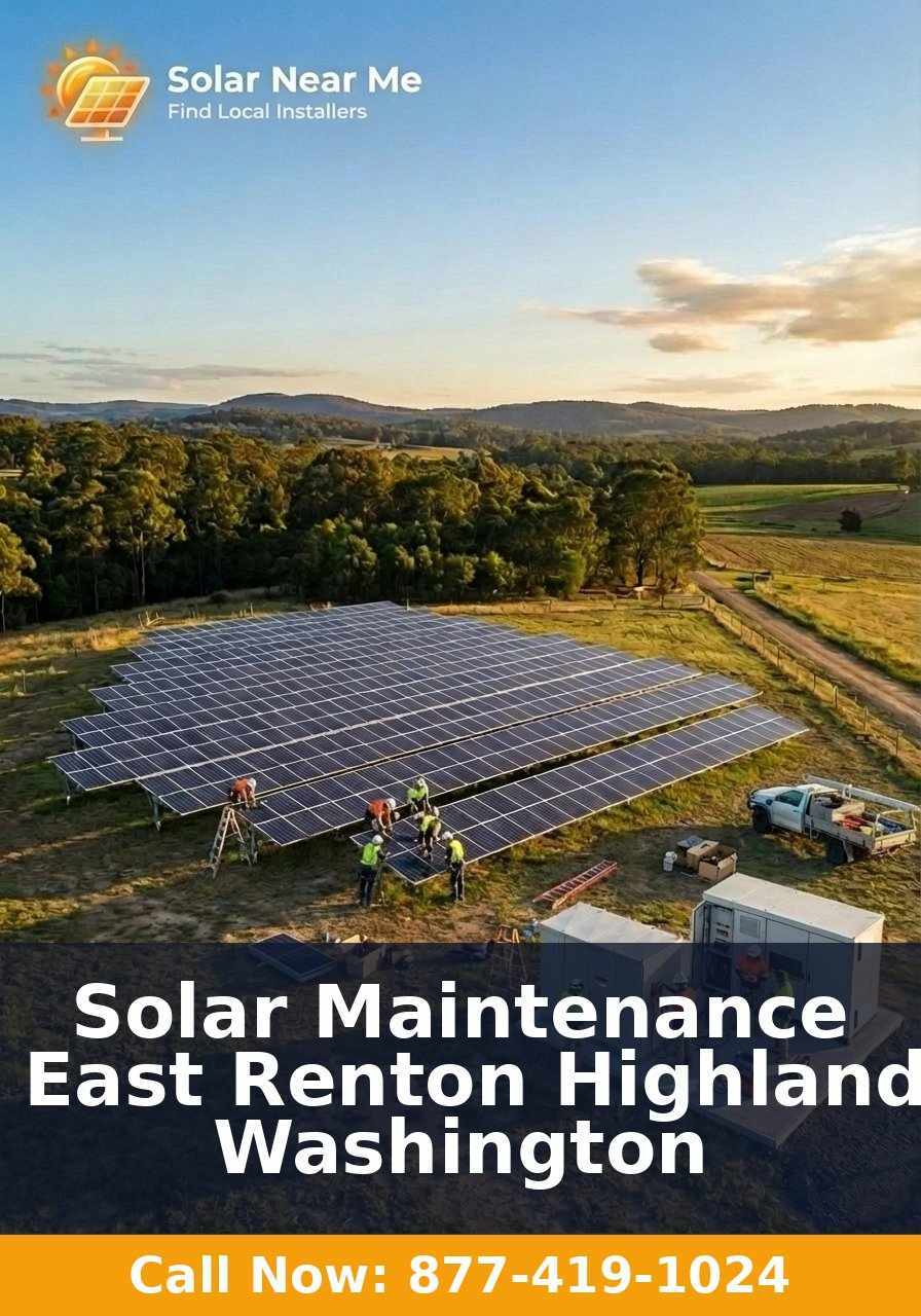 Solar Maintenance in East Renton Highlands, Washington
