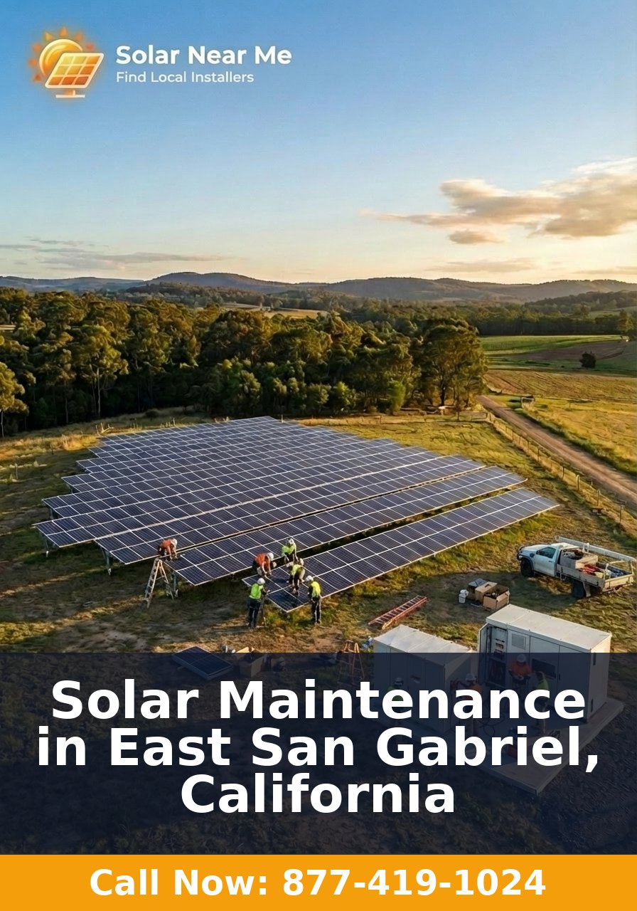 Solar Maintenance in East San Gabriel, California