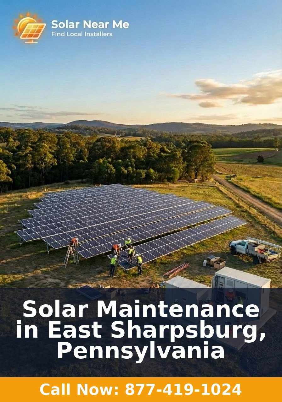 Solar Maintenance in East Sharpsburg, Pennsylvania