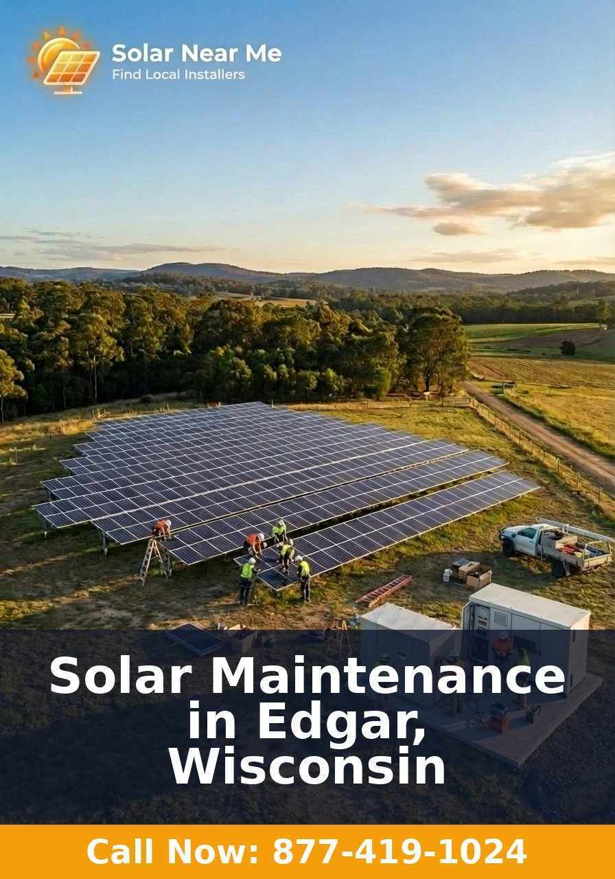 Solar Maintenance in Edgar, Wisconsin