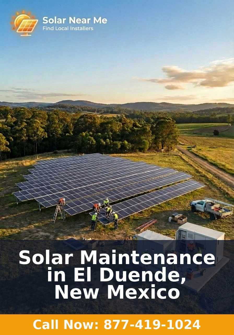 Solar Maintenance in El Duende, New Mexico