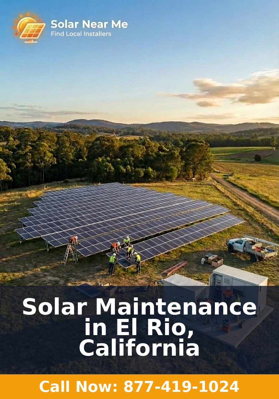 Solar Maintenance in El Rio, California