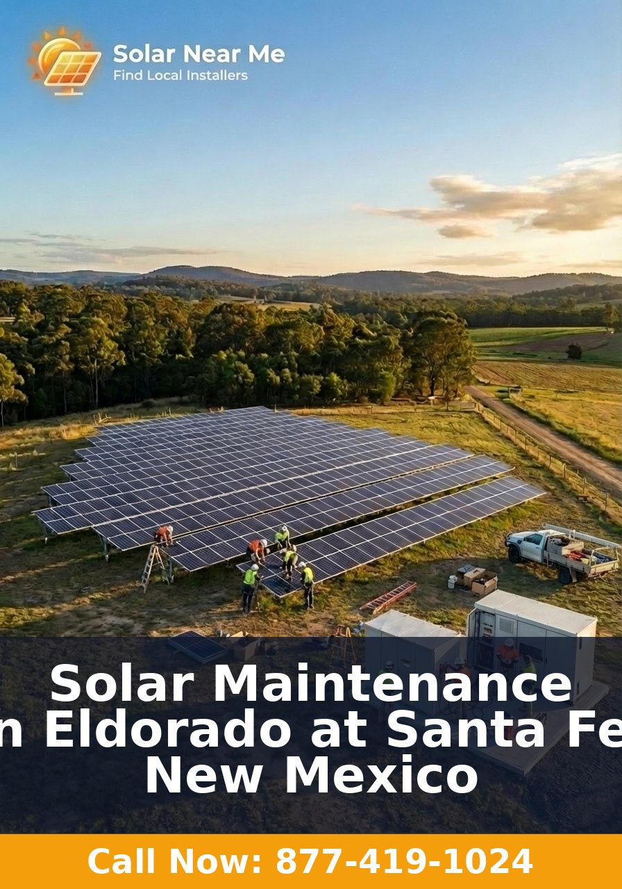 Solar Maintenance in Eldorado at Santa Fe, New Mexico