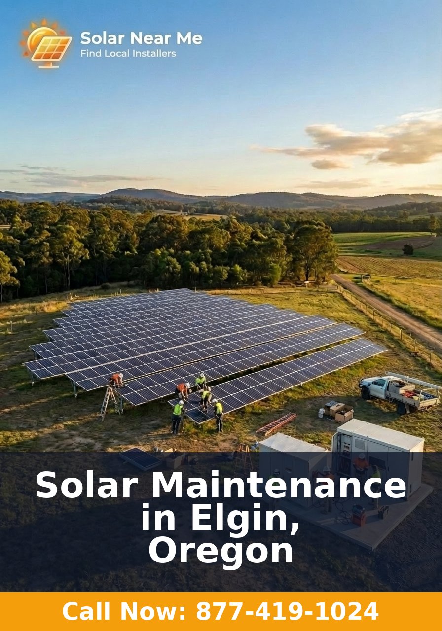 Solar Maintenance in Elgin, Oregon