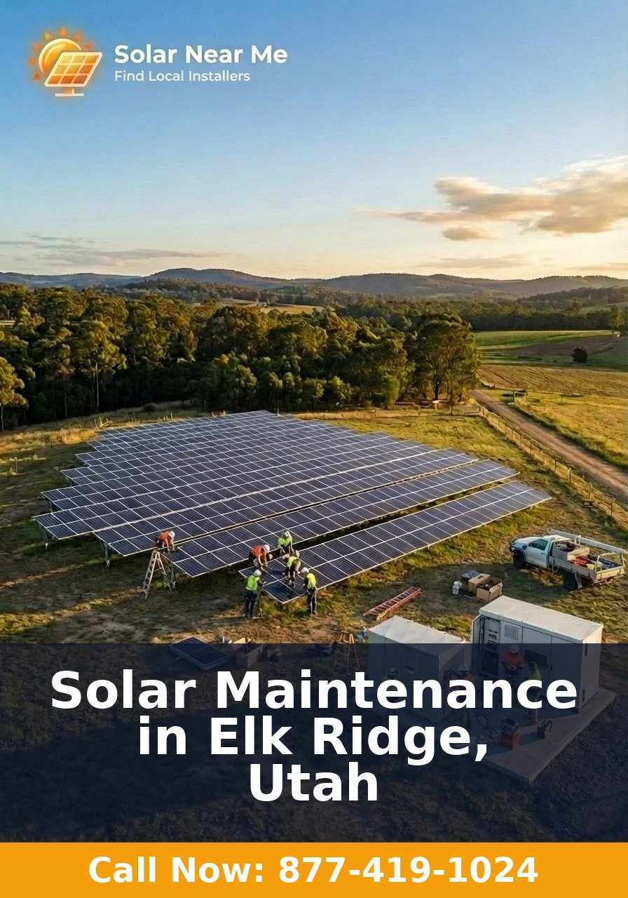 Solar Maintenance in Elk Ridge, Utah