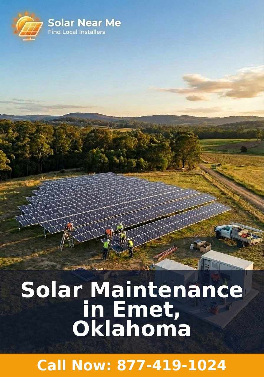 Solar Maintenance in Emet, Oklahoma