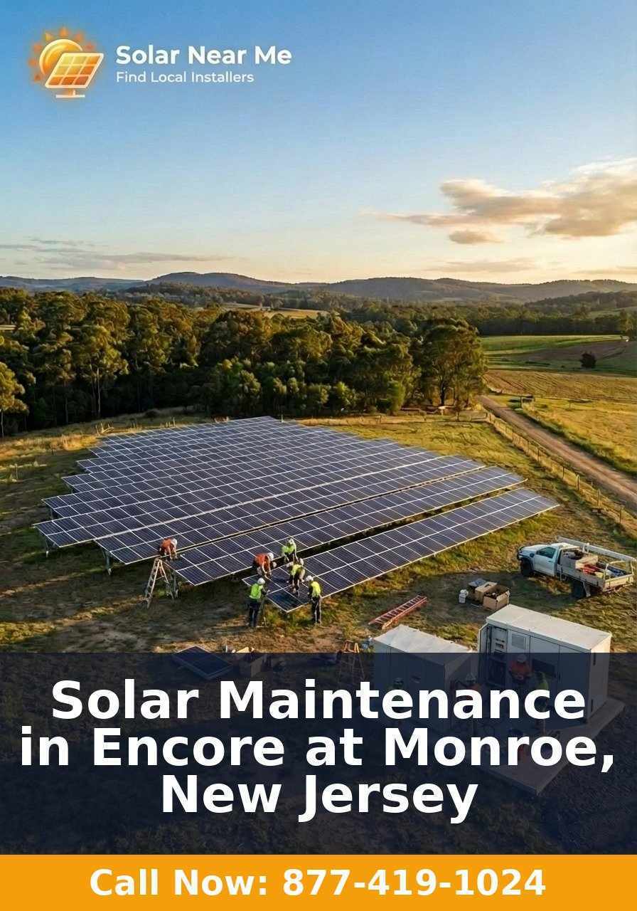 Solar Maintenance in Encore at Monroe, New Jersey
