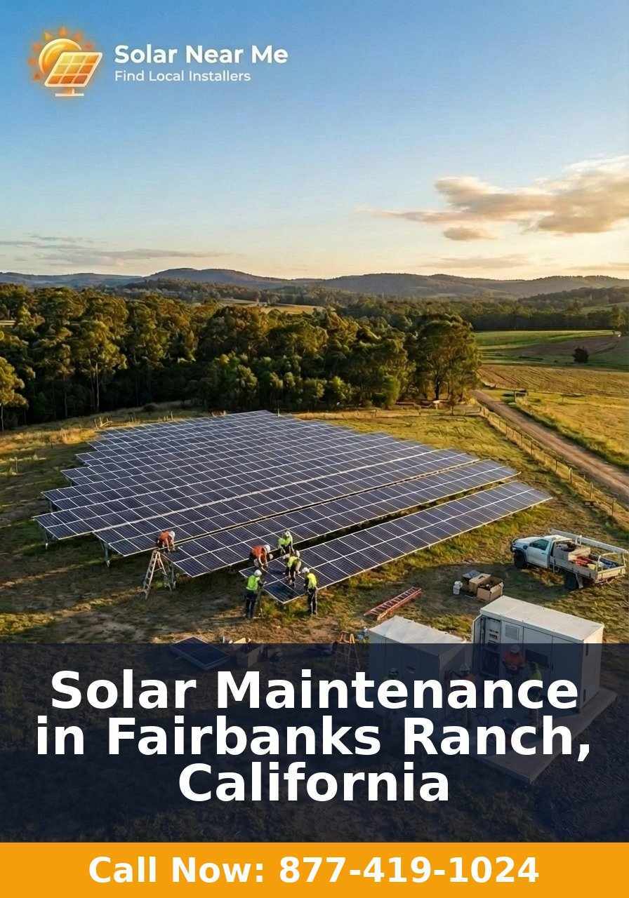 Solar Maintenance in Fairbanks Ranch, California
