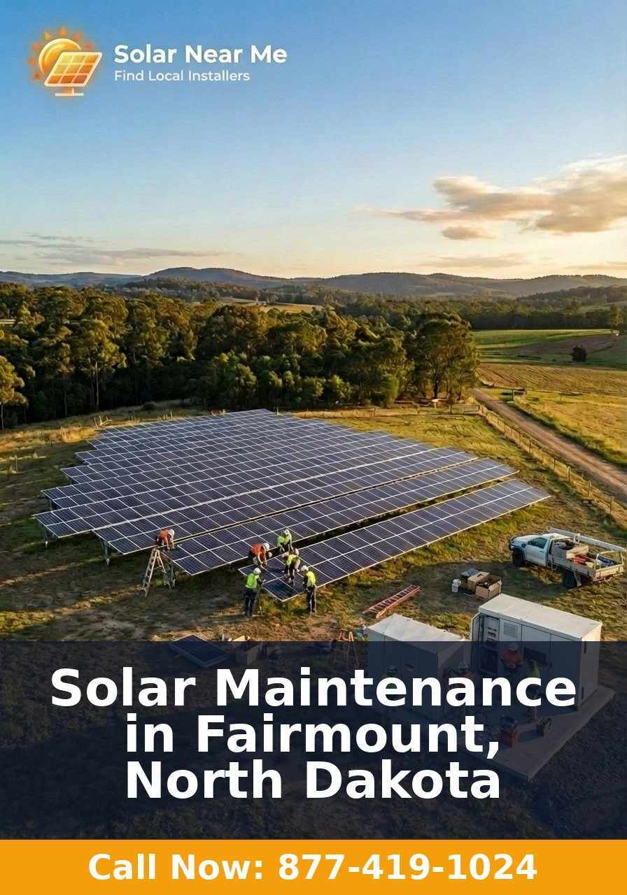 Solar Maintenance in Fairmount, North Dakota