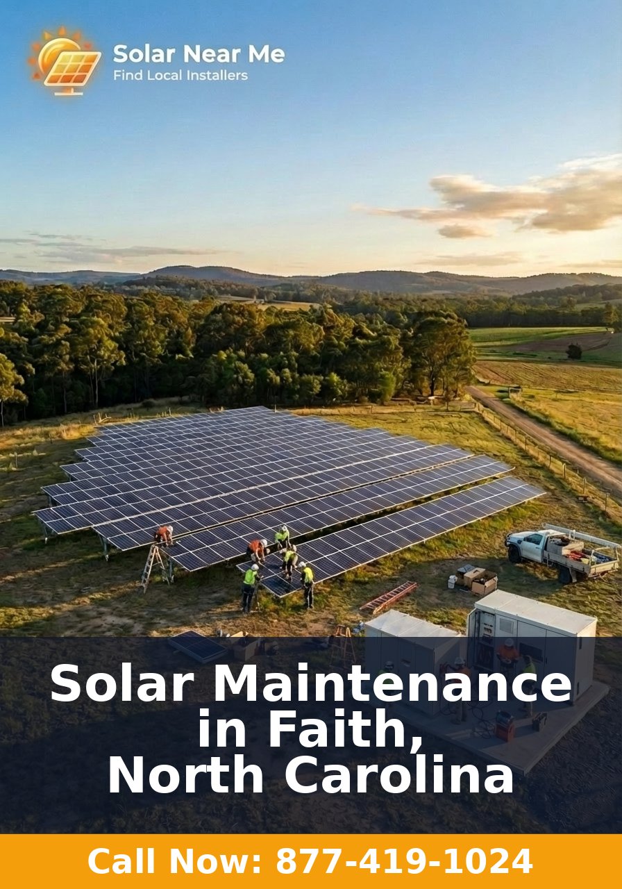 Solar Maintenance in Faith, North Carolina