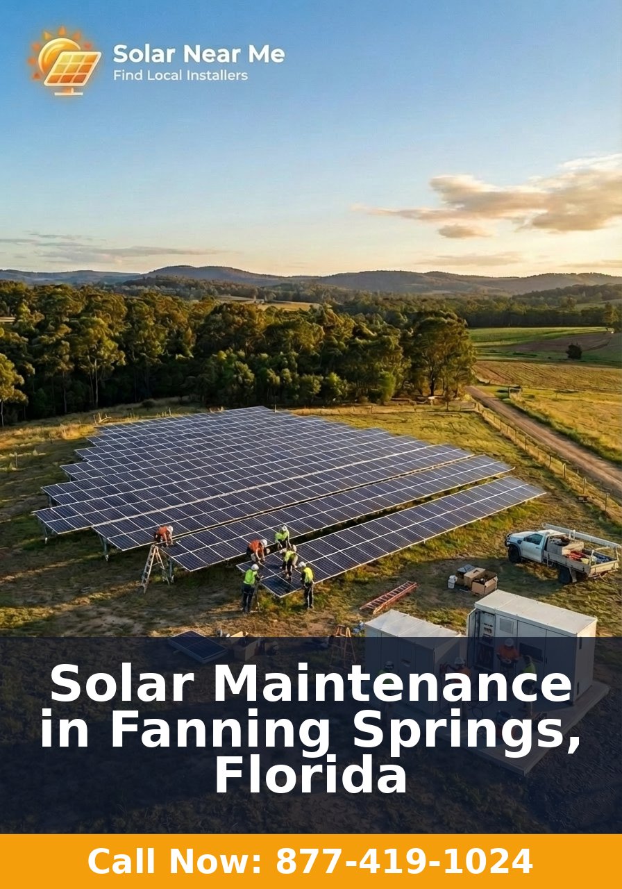Solar Maintenance in Fanning Springs, Florida