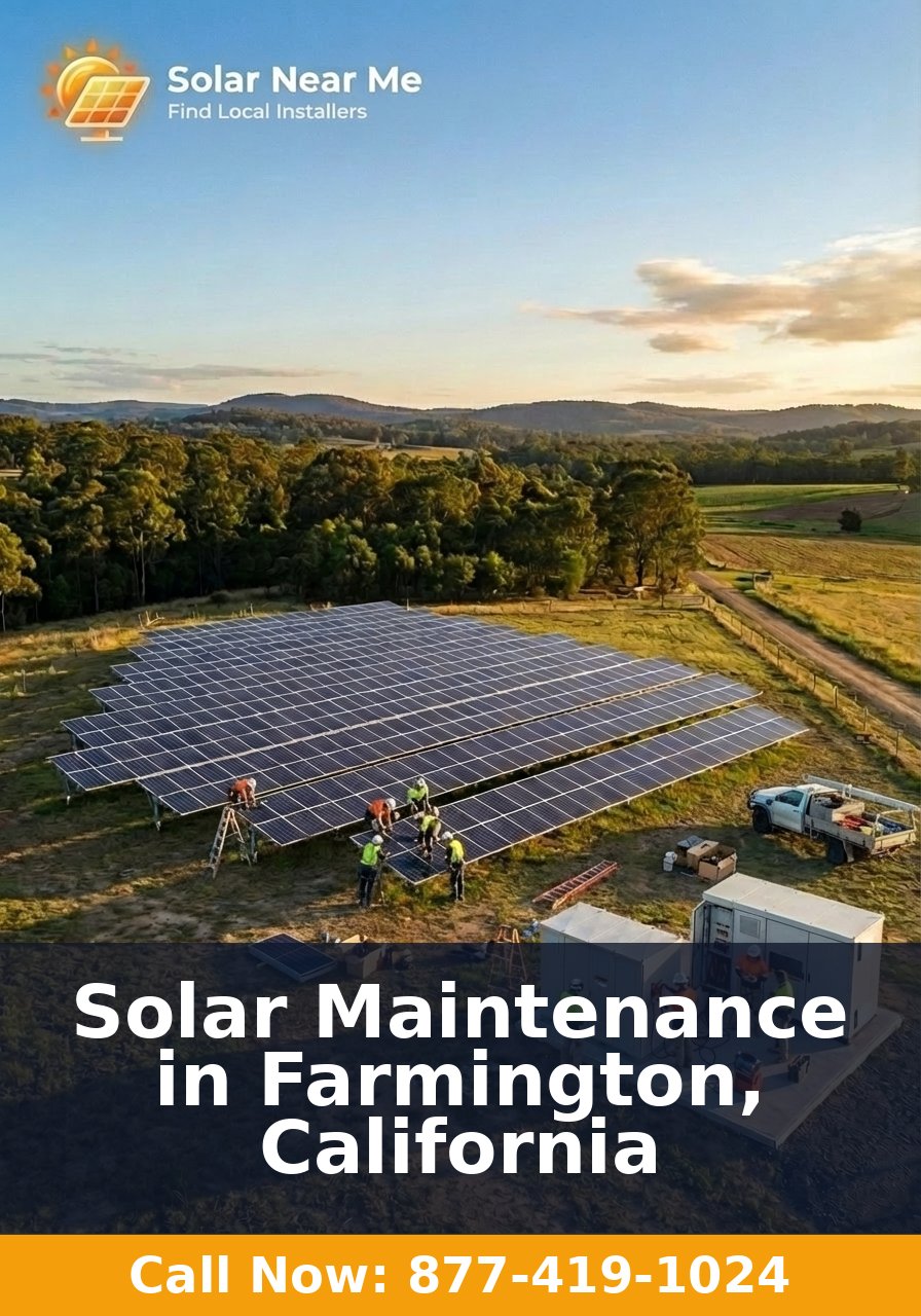 Solar Maintenance in Farmington, California