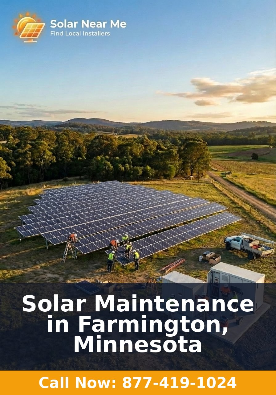 Solar Maintenance in Farmington, Minnesota