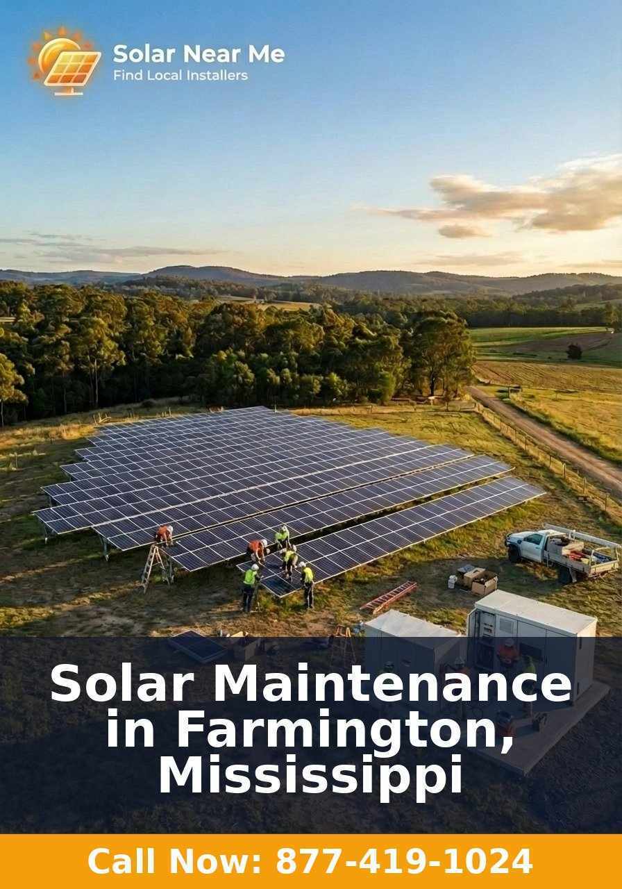 Solar Maintenance in Farmington, Mississippi