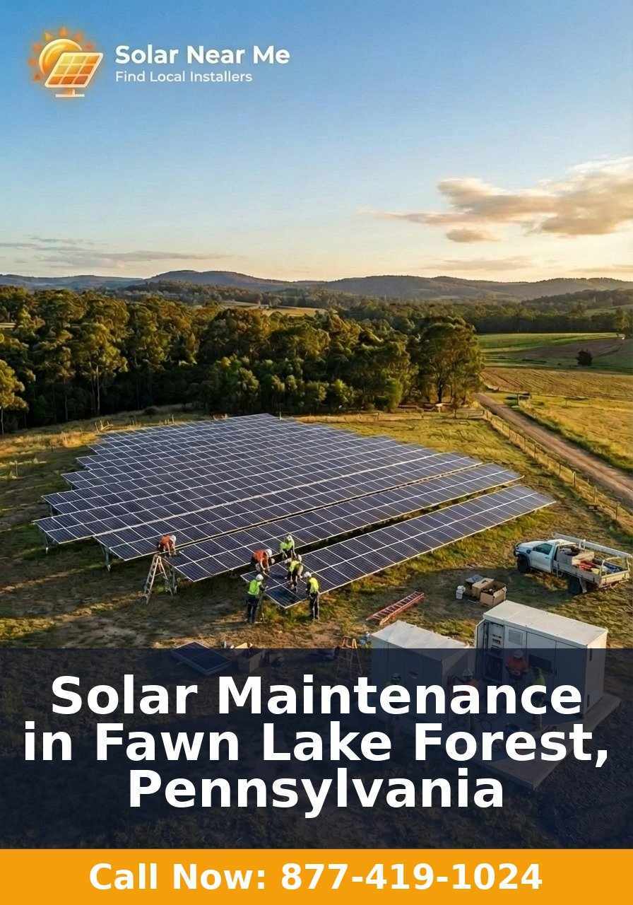 Solar Maintenance in Fawn Lake Forest, Pennsylvania