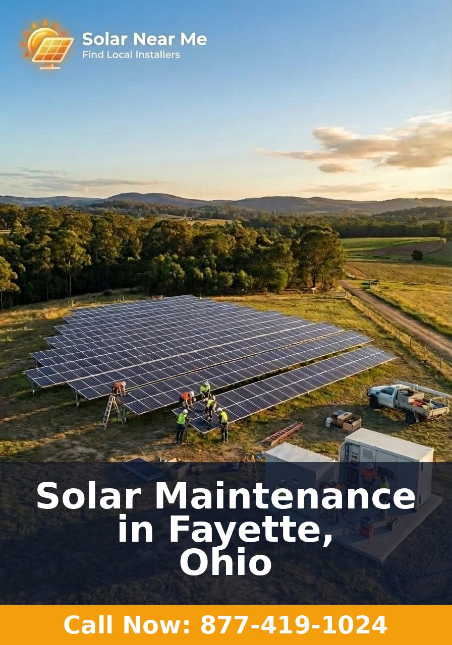 Solar Maintenance in Fayette, Ohio