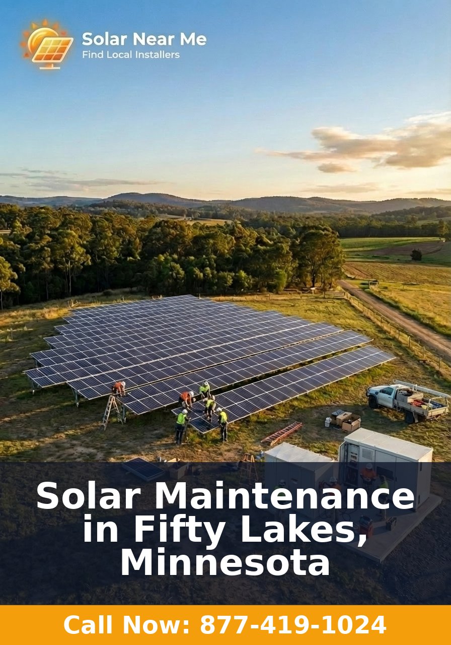 Solar Maintenance in Fifty Lakes, Minnesota