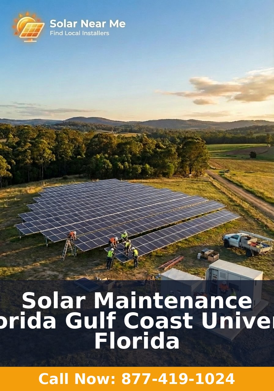 Solar Maintenance in Florida Gulf Coast University, Florida