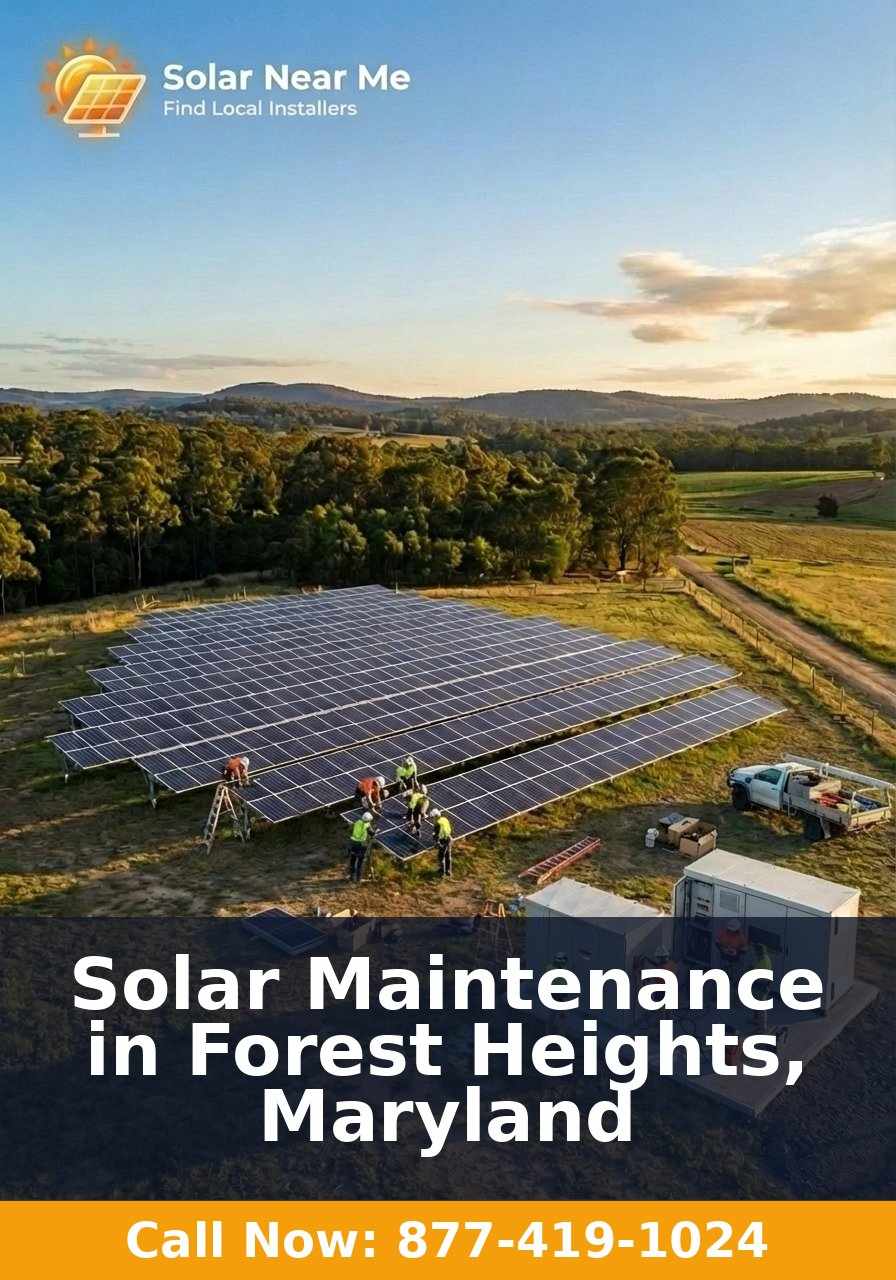 Solar Maintenance in Forest Heights, Maryland