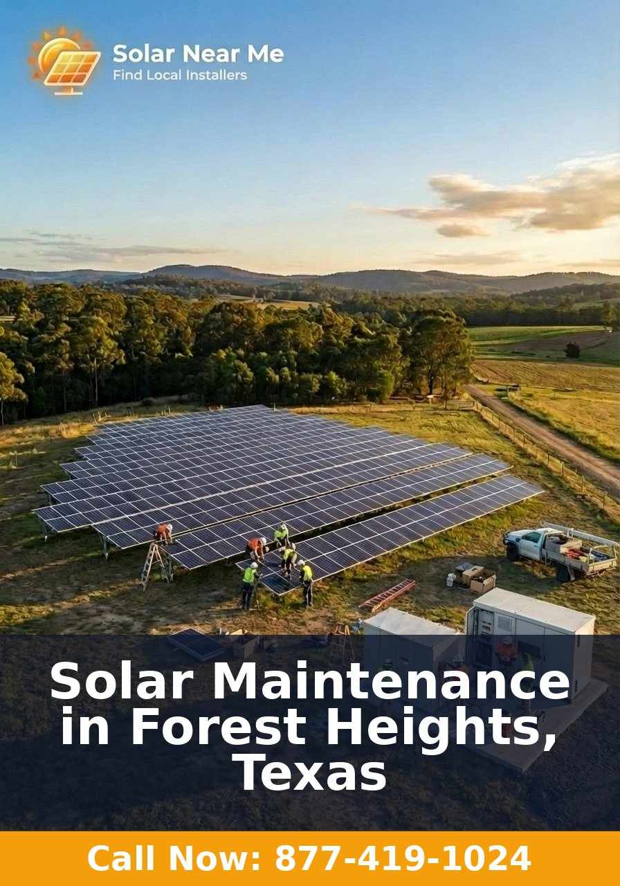 Solar Maintenance in Forest Heights, Texas