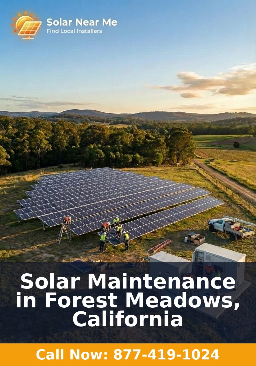Solar Maintenance in Forest Meadows, California
