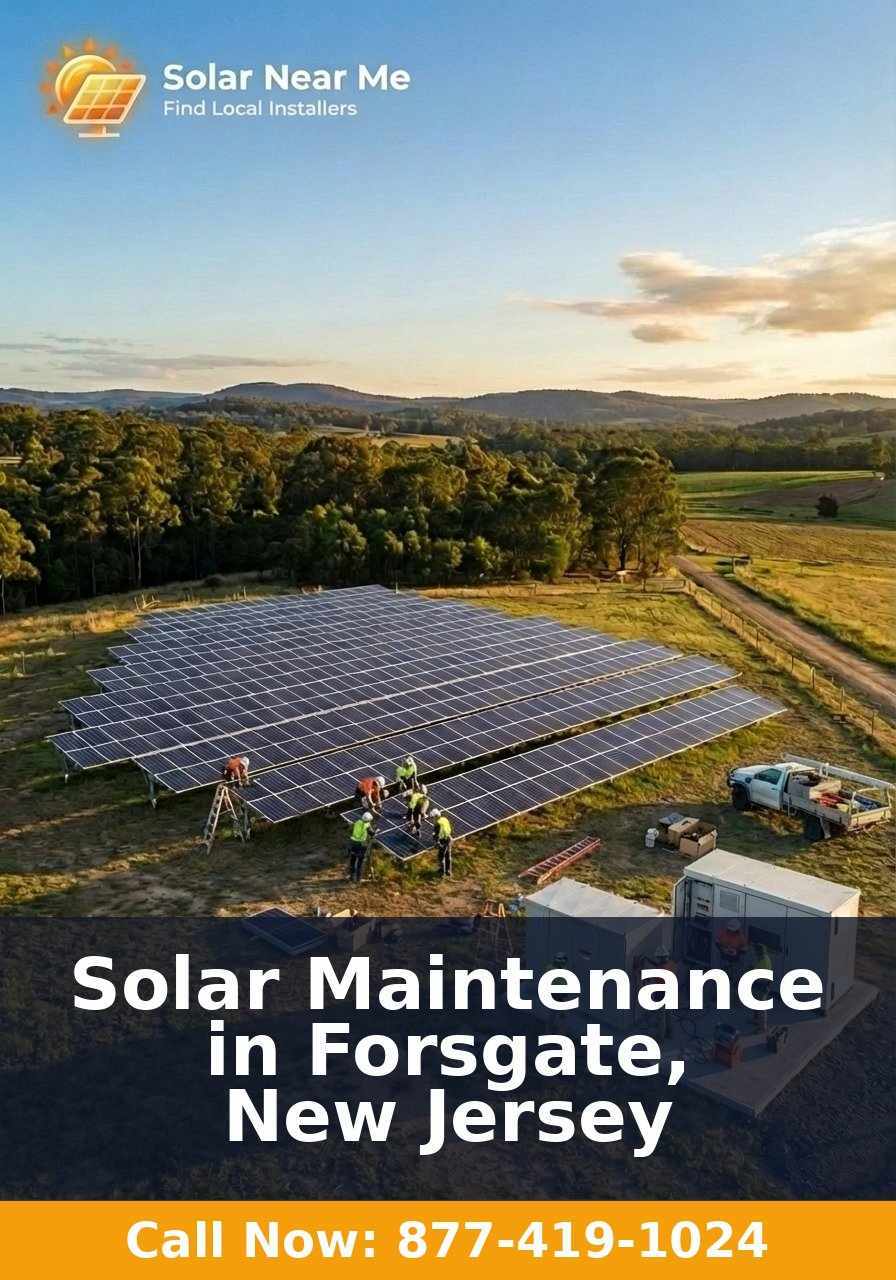 Solar Maintenance in Forsgate, New Jersey