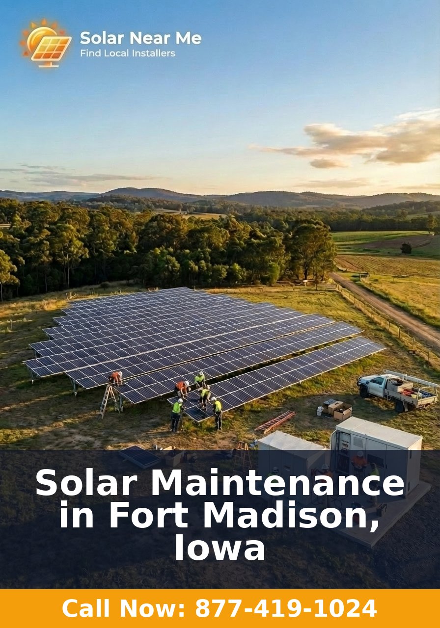 Solar Maintenance in Fort Madison, Iowa