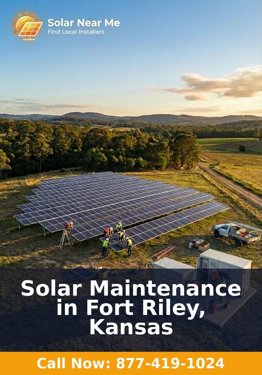 Solar Maintenance in Fort Riley, Kansas