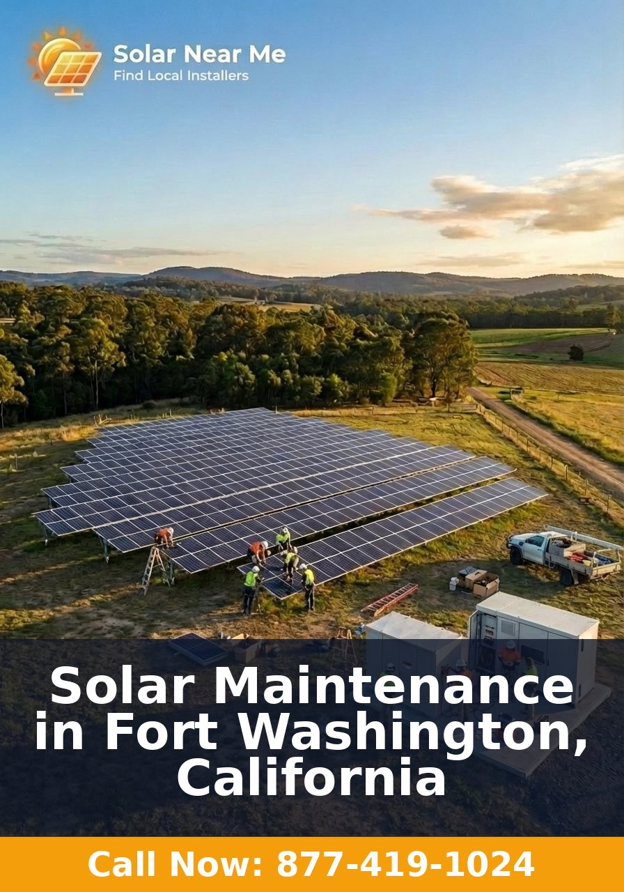 Solar Maintenance in Fort Washington, California
