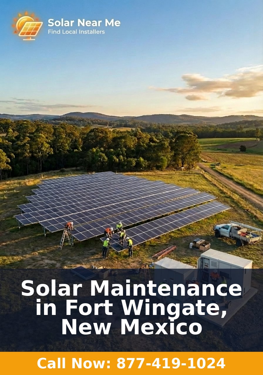 Solar Maintenance in Fort Wingate, New Mexico