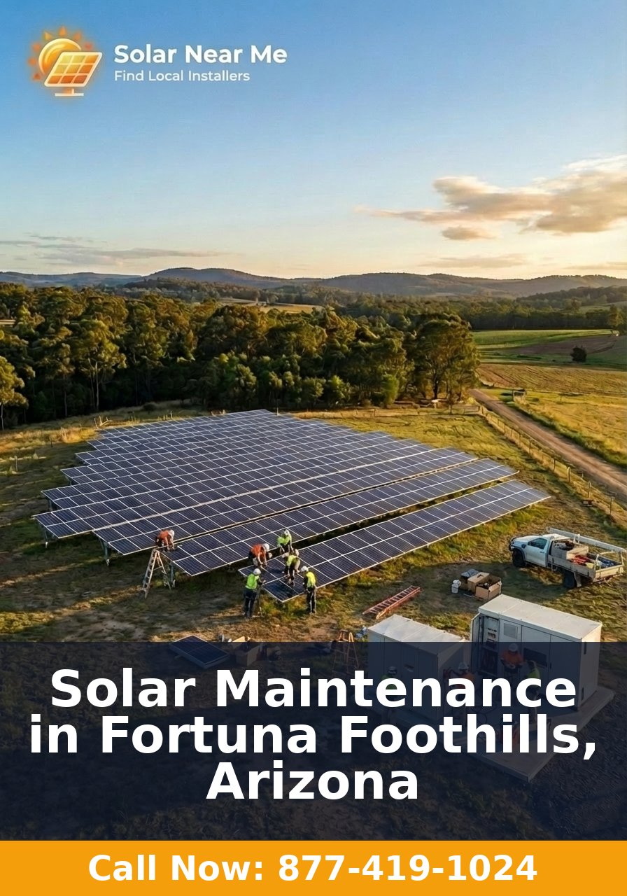 Solar Maintenance in Fortuna Foothills, Arizona