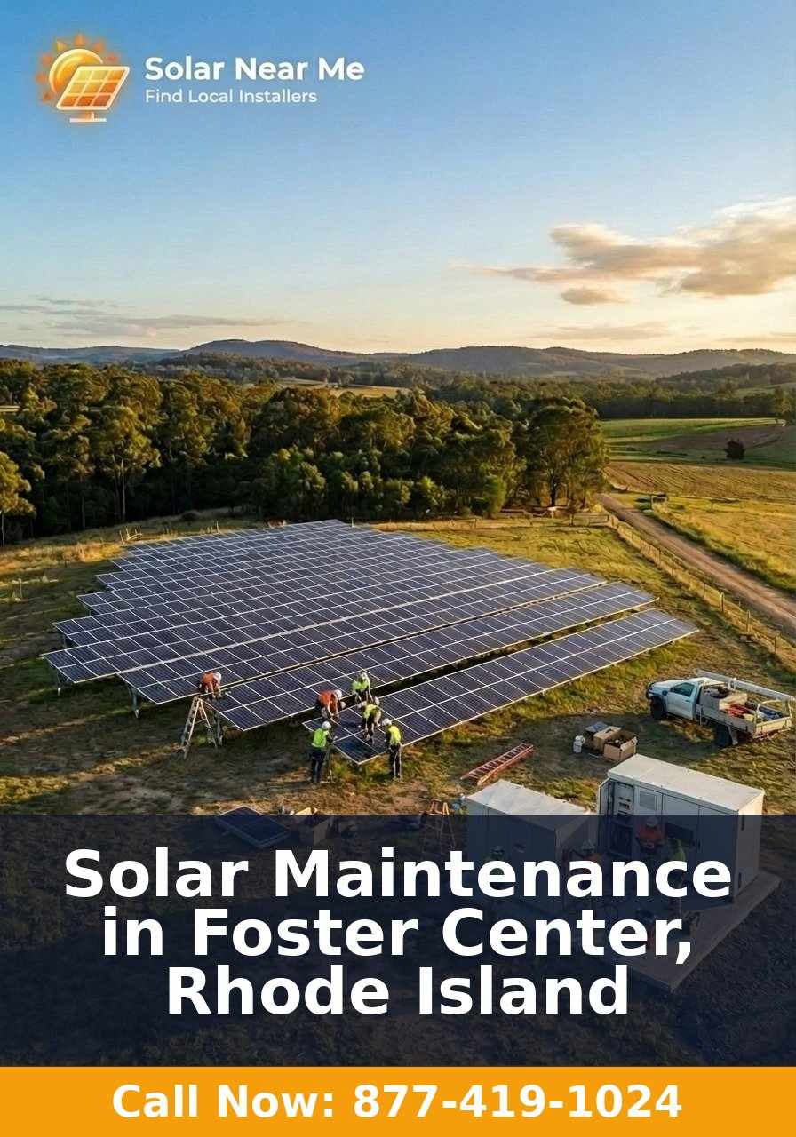 Solar Maintenance in Foster Center, Rhode Island
