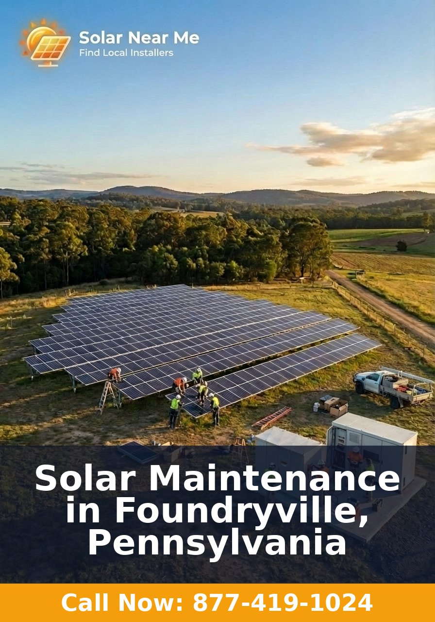 Solar Maintenance in Foundryville, Pennsylvania