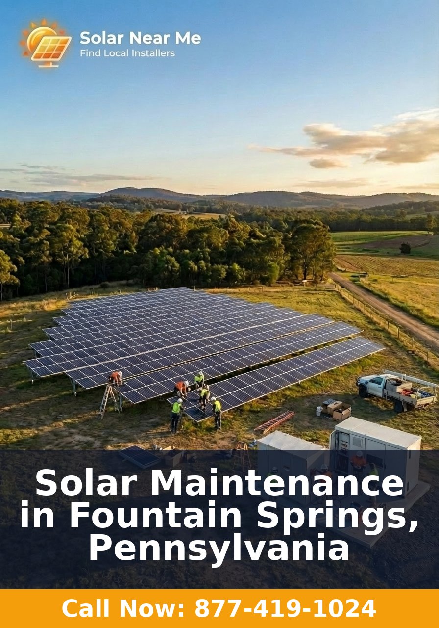 Solar Maintenance in Fountain Springs, Pennsylvania