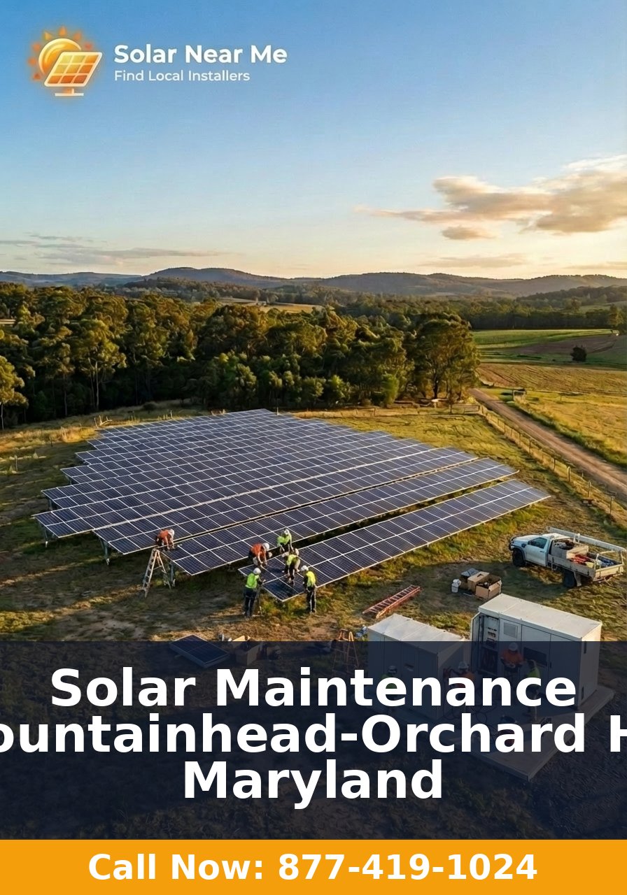 Solar Maintenance in Fountainhead-Orchard Hills, Maryland