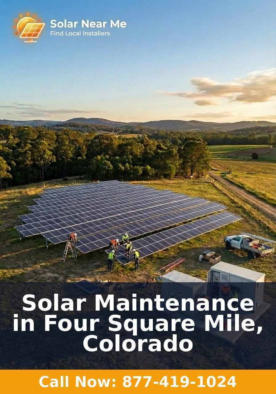 Solar Maintenance in Four Square Mile, Colorado