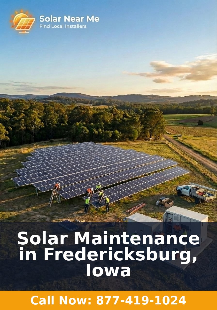 Solar Maintenance in Fredericksburg, Iowa