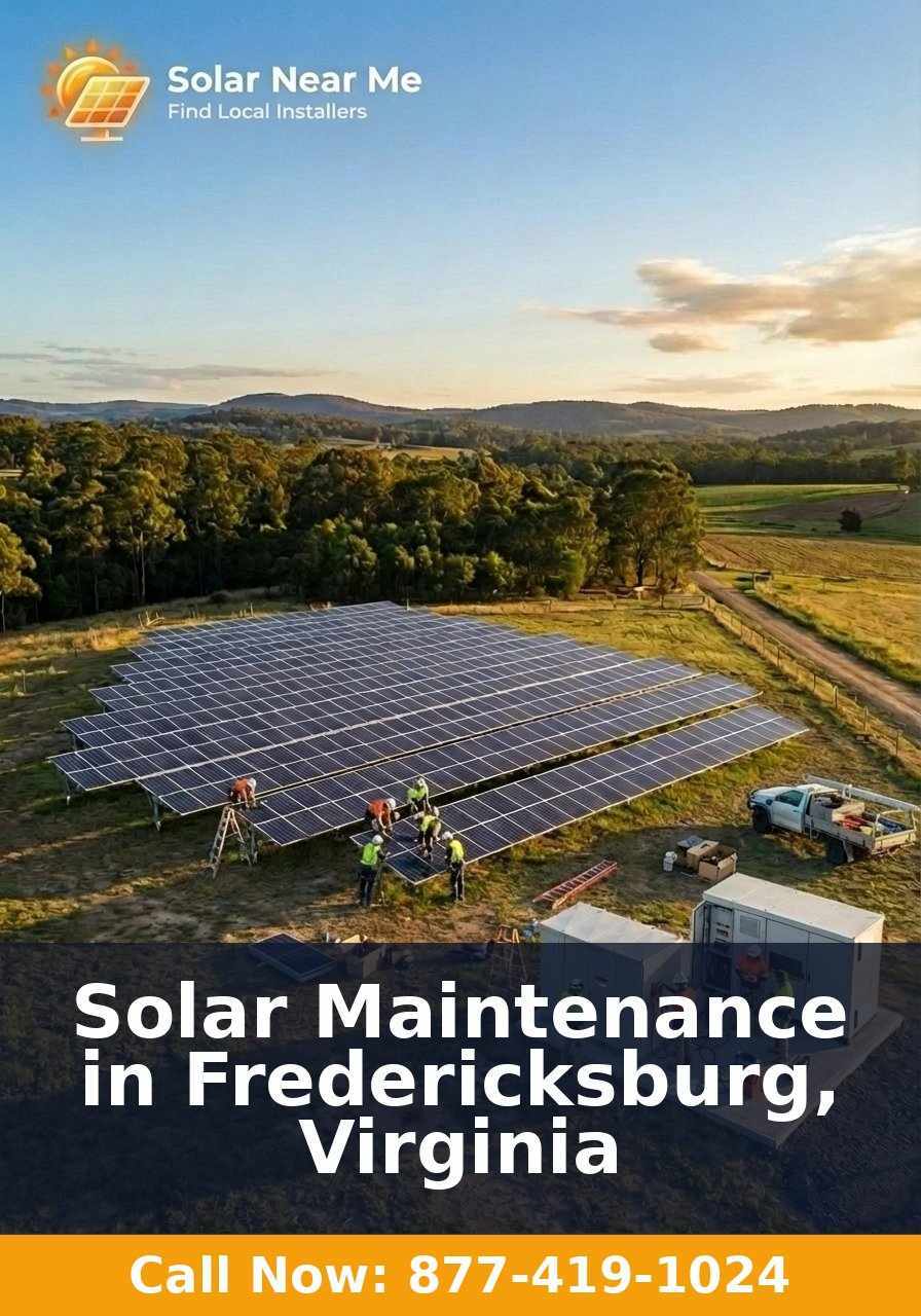 Solar Maintenance in Fredericksburg, Virginia