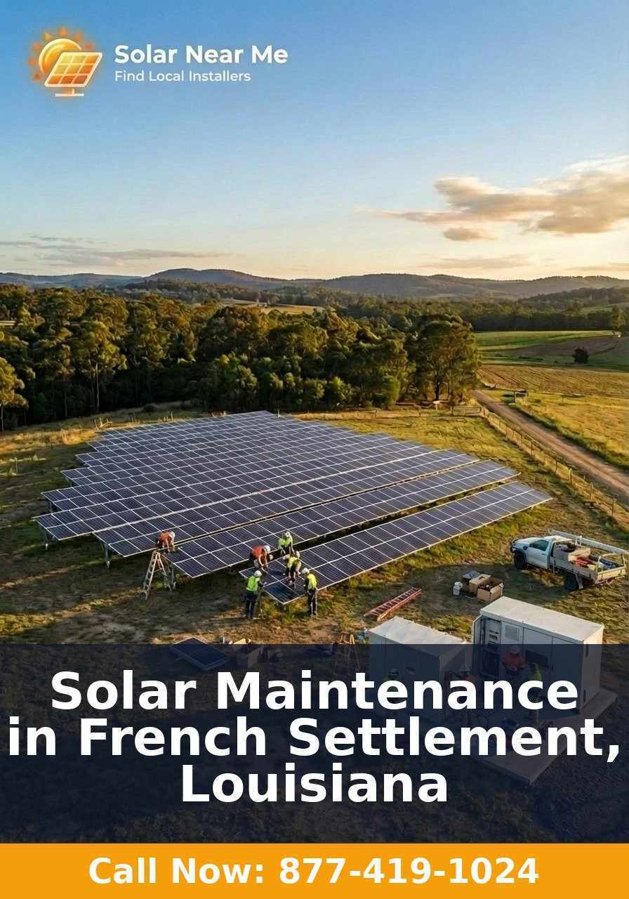 Solar Maintenance in French Settlement, Louisiana